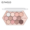 12 Color Honeycomb Hexagon Eyeshadow Palette Taro Earth Natural Highlight