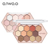 12 Color Honeycomb Hexagon Eyeshadow Palette Taro Earth Natural Highlight