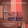 Matte Lipstick Bean Paste Plum Nude Beige Sexy Red Brown