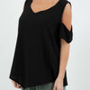 Mylie Cold Shoulder Top 100% Cotton Gauze