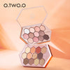 12 Color Honeycomb Hexagon Eyeshadow Palette Taro Earth Natural Highlight