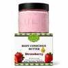Strawberry & Dragon Fruit Whipped Mango Body Butter – Non-Greasy Glow & Soft Exfoliation
