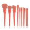 Durable 10pcs Natural Hair Colorful Makeup Brushes