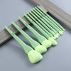 Durable 10pcs Natural Hair Colorful Makeup Brushes