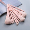 Durable 10pcs Natural Hair Colorful Makeup Brushes