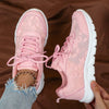 White shoes breathable lightweight casual sports women's shoes