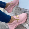 Women Luxury Pink Shoes Thick Bottom Women Vulcanize Sneakers