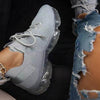 Women Trendy Sneakers Fashion Cushion Lace Up Running Sport Sneakers