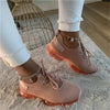 Women Trendy Sneakers Fashion Cushion Lace Up Running Sport Sneakers