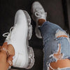 Women Trendy Sneakers Fashion Cushion Lace Up Running Sport Sneakers