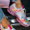Women Trendy Sneakers Fashion Cushion Lace Up Running Sport Sneakers